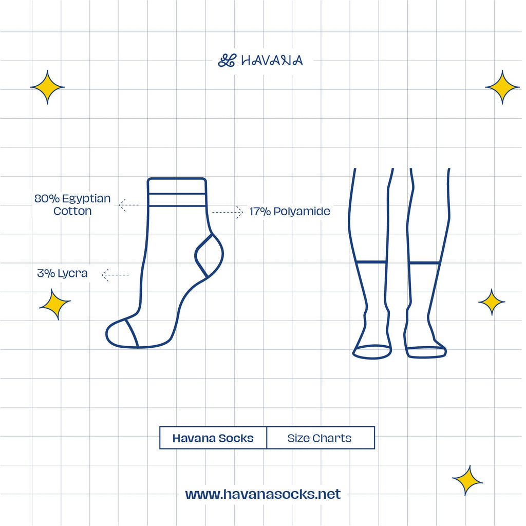 Basic black with white strips Mid Calf socks